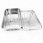 Sterilization Stainless Steel Box Perforated With Locking System