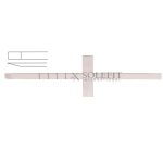 Cincel Cottle Chisel 18cm , Cross Bar, Graduated