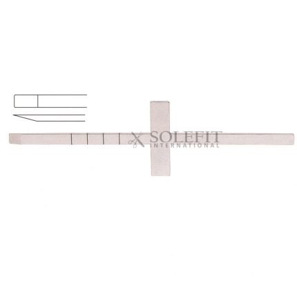 Cincel Cottle Chisel 18cm , Cross Bar, Graduated