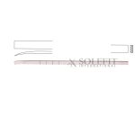 Cottle Osteotome 18cm, 6mm wide Curved Graduated