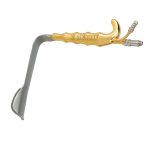 Epstein Abdominoplasty Retractor, Curved Blade With Fiber Optic And Suction Tube