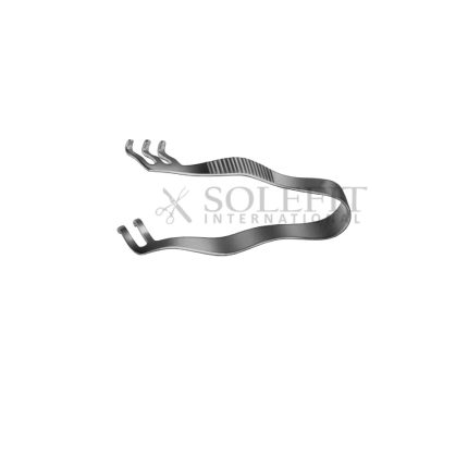 Finsen Retractor 5cm 2×3 Prongs