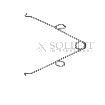 Grieshaber Spring Retractor 8.5cm 1×1 Prongs