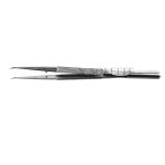 Micro Forceps Curved 8mm Round Handle