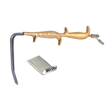 Tebbetts Fiber Optic Retractor Double Handle With Smooth End 18.5cm