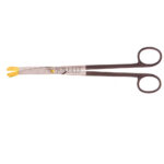 Solz Gold Tip Scissor 20cm Curved Slight Bevel On Shank