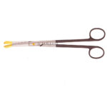 Solz Gold Tip Scissor 20cm Curved Strong Bevel On Shank