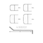 Obwegeser Soft Tissue Retractor Curved Up Hollow Handle