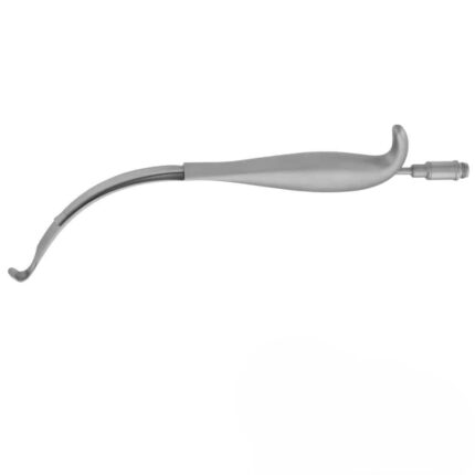 Sigmoid Notch Retractor With Fiber Optic Guide 22cm