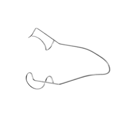 Wire Lid Speculum Flared Rounded Closed Wire Blade Temporal Approach