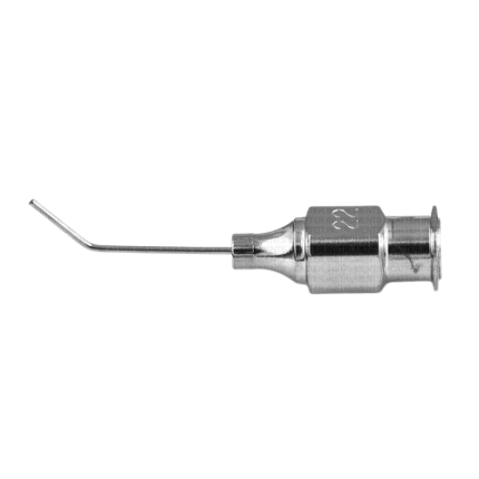 Air injection cannula, 22 gauge, 7.0mm from bend to tip