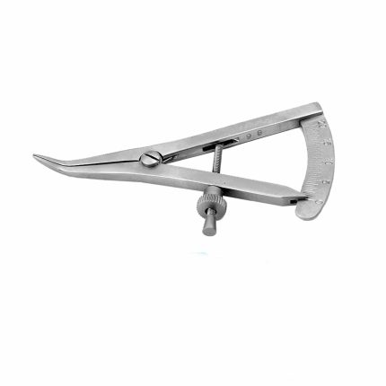 Castroviejo Caliper, 20mm Measuring Range 7cm Angled